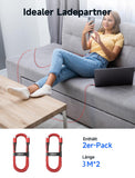 1 x RAW Customer Returns JSAUX 100W USB C to USB C Cable 2 Pack of 3M 3M , 20V 5A QC 4.0 USB PD Cable Type C Fast Charging Compatible with MacBook Pro Air M2, iPad Pro 12.9 iPad Air Mini 6, Samsung Galaxy S23 S22 S21 red - RRP €13.1