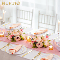 1 x RAW Customer Returns NUPTIO Pink Peony Flowers for Centerpieces 2pcs 24cm Artificial Flowers Balls for Centerpieces Fake Silk Bridal Arrangement Bouquet Wedding Party Table Living Room Decorations - RRP €22.72