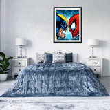 1 x Brand New MOGTAA Superhero Diamond Painting Adults, 5D Cartoon Diamond Painting Pictures for Beginners, Full Drill Diamond Art Cartoon Diamond Painting for Home Decor 30x40cm - RRP €20.4