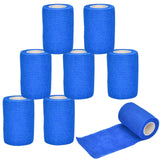 2 x Brand New Miilovdora 8 Rolls Self-Adhesive Bandage Cohesive Bandage Self-Adhesive Bandage for Vet Wrap Pet 7.5cm x 4.5m Elastic Bandage Adhesive Bandage Fixation Bandage for Wrist, Ankle Finger Blue  - RRP €30.24