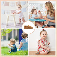 1 x RAW Customer Returns HMIYA Soft Leather Crawling Shoes Baby Shoes First Walker Shoes with Suede Soles for Boys and Girls 0-6 Months 6-12 Months 12-18 Months 18-24 Months 12-18 Months Brown  - RRP €23.18