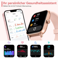 1 x RAW Customer Returns aeac Smartwatch Women, 1.8 Smartwatch Call Answer Hands-Free, Alexa Built-in Heart Rate Monitor SpO2 Sleep, Pedometer Fitness Watch Notifications 110 Sport Modes for Android iOS - RRP €79.99