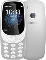 1 x RAW Customer Returns Nokia 3310 2G Unlocked mobile phone 2.4 inch color display, 2MP camera, Bluetooth, radio, MP3 player, dual sim retro gray - RRP €37.94