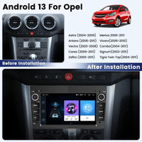 1 x RAW Customer Returns DAB Media Receiver Android 13 Car Radio for Opel Corsa Astra Antara Vectra Zafira Meriva Radio with Bird Screen 7 Inch Double Din Bluetooth Handsfree Radio Touchscreen with Navigation WiFi FM - RRP €201.67