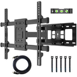 1 x RAW Customer Returns BONTEC TV wall mount for 32-80 inch screens up to 60kg, wall mount television swivel tiltable universal TV mount for flat curved televisions monitors, Max VESA 600x400mm - RRP €33.9