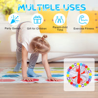 1 x RAW Customer Returns OSDUE Twister game for children and adults, party games for children aged 6 and over, twisting games, party games, team games, fun games with play mat for family interaction - RRP €6.02