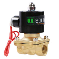 1 x RAW Customer Returns US Solid 1 2 G 230V AC Brass Solenoid Valve Direct Operated for Water Air Gas Oil NC Brass Solenoid Valve - RRP €37.99