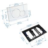 1 x RAW Customer Returns Empyreal actuator plate push plate WC cistern spare parts compatible with Geberit sigma 01 UP300 320 actuator plate 115770115 white plastic for dual flush 1 piece. - RRP €35.3