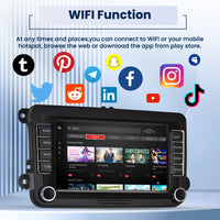 1 x RAW Customer Returns Inefala 2G 64G car radio for VW Skoda Seat Golf 5 6 Passat Polo Tiguan with Wireless Car Play and Android Auto 7 HD Touchscreen Radio with DAB Navi WiFi RDS FM SWC USB BT Hi-Fi Canbus reversing camera - RRP €12.0