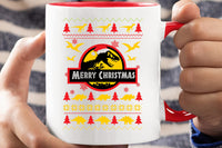 1 x RAW Customer Returns Cup with saying Jurassic Park Christmas Christmas cup with saying funny Christmas funny coffee mug with saying - RRP €20.4