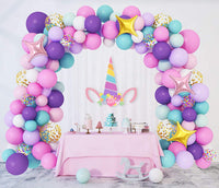 51 x Brand New 138pcs Purple Balloons Birthday Decoration Unicorn Balloons Garland Arch Kit Girl Kids Latex Balloons Gold Confetti Balloons Lady Wedding Baby Shower Backdrop Confetti - RRP €694.11