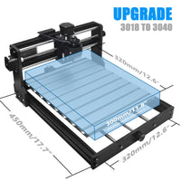 1 x RAW Customer Returns Daedalus 3018 CNC Upgrade Kit, for X-axis upgrade Y-axis extension - RRP €134.44