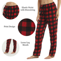 1 x RAW Customer Returns LANBAOSI women s checked pajama bottoms, soft pajama bottoms for women, jogging trousers, long opaque sports trousers, ideal for sleeping, running and walking - RRP €18.14