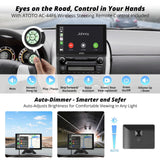 1 x RAW Customer Returns ATOTO P5 Portable Car Stereo 7-inch QLED Anti-Glare Touchscreen, Wireless CarPlay Android Auto, Auto Dimming, PhoneLink, Bluetooth, AUX FM Output, 4 Audio Outputs, GPS Navi, P507SD-S01 - RRP €169.9