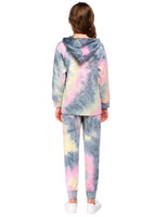 1 x RAW Customer Returns Arshiner Girls Tracksuits Long Sleeve Children s Hoodie with Jogging Bottoms Set Batik Lightweight Clothing Sports Suit for Girls 9-10 Years - RRP €26.21