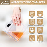 1 x RAW Customer Returns GoMaihe storage containers set of 25 storage boxes kitchen organiser, airtight storage containers plastic with lid for cereal flour coffee beans cornflakes spaghetti storage 2.8L 2L 1.4L 0.8L - RRP €46.98