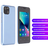 1 x RAW Customer Returns I13 Smartphone for Android 11, 4.66 Inch LCD 720 x 1520 3G Unlocked Mobile Phone 1G 8G, Single Horn Support WIFI without Gravity Measurement 3G Mobile Phone, 128G Extension Not Included Blue  - RRP €56.56