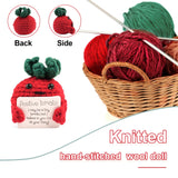 16 x Brand New Tikplus Motivational Gifts Mini Tomato, Knitting Wool Potato Tomato Doll, Pocket Hug Mini Plush for Family Friend Girlfriend Patient - RRP €144.96