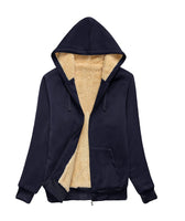 1 x RAW Customer Returns igeekwell Women s Fleece Jacket Hooded Outdoor Sports Jacket Winter Women s Hoodie Pullover Hooded Sweatshirt Jacket Women s Fleece Sweater Navy-M  - RRP €49.99