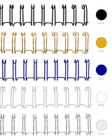 1 x RAW Customer Returns RAYSON Wire Binding Combs, 15.9 mm, 130 Sheets, 34 Loops, A4, Multi-Colour, 50 Pack - RRP €26.99