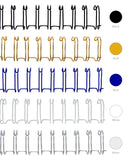 1 x RAW Customer Returns RAYSON Wire Binding Combs, 15.9 mm, 130 Sheets, 34 Loops, A4, Multi-Colour, 50 Pack - RRP €26.99