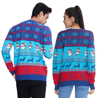 1 x RAW Customer Returns Freshhoodies Women s Christmas Jumper Long Sleeves 3D Reindeer Knitting Pattern Novelty Crew Neck Xmas Knitted Jumper Black Ugly Christmas Jumper Christmas Sweater Jumper S - RRP €31.25