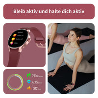 1 x RAW Customer Returns BingoFit Smartwatch Women with Telephone Function, 1.43 AMOLED Touchscreen Fitness Watch, Fitness Tracker with Heart Rate Monitor Sleep Monitor Blood Pressure SpO2, 50 Sports Modes Pedometer Watch for Women Men - RRP €43.99