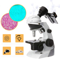 1 x RAW Customer Returns SWIFT SS30-8001 Kids Microscope, Beginner Microscope Kit with Universal Smartphone Adapter for Capturing Images, 3x Magnification 60x, 120x, 200x, Includes 42 Pieces of Accessories - RRP €69.99