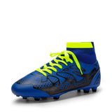 1 x RAW Customer Returns DREAM PAIRS Men s Soccer Shoes with Studs Outdoor Sports Football Boots Royal Blue Neon Green 160858-ME Size 46 EUR  - RRP €29.99