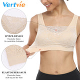 1 x RAW Customer Returns Vertvie Women s Strech Without Underwire Push Up Yoga Sports Bra Top Set for Fitness Training Padding Pack of 3 EU 3XL Day 4XL, Black White Skin Color  - RRP €29.84