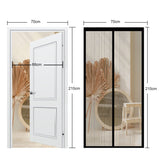 2 x Brand New LATRAT magnetic fly screen door polyester insect protection balcony door magnetic curtain mosquito protection door cellar door and patio door, easy adhesive installation without drilling, cannot be shortened 100X220cm  - RRP €48.0