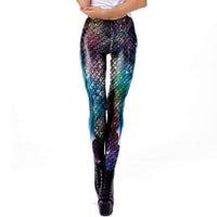 1 x RAW Customer Returns FVCENT leggings mermaid Women s Leggings Mermaid Shiny Leggings Fish Scales Scale Shiny Tights Hip Trousers Skinny Pants for Carnival Costume KDK1913, M  - RRP €18.17