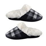 6 x Brand New Geahod Men Women Slippers Winter Warm Plush Closed Slippers Memory Foam Non-Slip Cozy Home Slippers Indoor Outdoor, Black, 36-37 - RRP €360.0