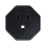 1 x RAW Customer Returns US JP CA plug to EU DE FR IT ES adapter plug, US CA JP plug for electronic devices for 2-pin EU socket Germany socket 5 pieces black  - RRP €25.2