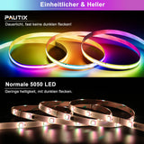 1 x RAW Customer Returns PAUTIX SPI RGB COB LED Strip Pixel Addressable 5m, DC24V Color Changing Strip Multicolor WS2811 Smart IC Flexible Tape Light with App Control and Power Supply for Party DIY Decoration - RRP €49.18