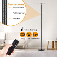 1 x RAW Customer Returns Yikuneng LED ceiling floodlight, 3200LM 36W super bright dimmable floor lamp living room 2700K-6500K stepless dimming, remote control and touch control, modern floor lamp for living room bedroom office - RRP €69.99