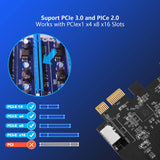 1 x RAW Customer Returns USB PCIe card PCIe x1 to 19Pin USB 3.0 Header and Type E A Key Card for 1 Front Panel USB A, 1 Front Panel USB C, USB 3.0 5Gpbs PCI Express expansion card for Windows MacOS - RRP €22.18