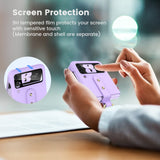 1 x RAW Customer Returns HWeggo Mobile Phone Case for Samsung Galaxy Z Flip 4 Case, Ultra Thin PC Samsung Z Flip 4 Protective Case with Outer Screen Protector and Ring, Shockproof Scratch-Resistant Lightweight Protective Case Purple  - RRP €21.99