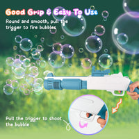 1 x RAW Customer Returns Children s Bubble Gun, Soap Bubbles with 2 Bubble Bottles, Toys for Children 3 4 5 6 7 8 9 10 Birthday Gift for Girls Girls Games Outdoor Garden Bathroom Wedding Blue  - RRP €25.14