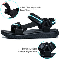 4 x RAW Customer Returns iNTLPPY Hiking Sandals Women s Sports Sandals - Adjustable Velcro Straps Non-Slip Sandals for Women with Arch Support-Black 37 - RRP €240.0