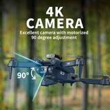 1 x RAW Customer Returns F407 drone with camera 4K with 360 active obstacle avoidance, RC drone quadcopter with FPV WiFi transmission, drones with optical flow positioning, dual cameras for beginners, 2 batteries - RRP €64.99