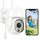 1 x RAW Customer Returns ANBIUX 2MP Wi-Fi Camera 360 PTZ WiFi Surveillance Video Camera with 24 7 Recording, Automatic Tracking, Motion Detection, Two-Way Audio, IP66 for Outdoor Indoor - RRP €29.99