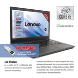 1 x RAW Customer Returns Lenovo, Thinkpad Intel Core i5-6Th laptop PC, 16 GB RAM, 512 GB SSD, ready to use with Libre package, 14 HD display, W10 and Fingerprint USB stick Refurbished  - RRP €215.41