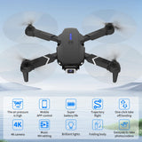 1 x RAW Customer Returns Drone with camera HD 4K, RC foldable FPV WiFi live transmission drone for children beginners, 2 batteries, long flight time, headless mode, trajectory flight, obstacle avoidance, one key take-off landing, - RRP €46.38