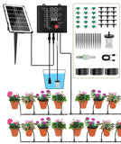 1 x RAW Customer Returns Joysing Solar Irrigation System Automatic Watering System Garden with 12 Timer Modes, Anti-Siphon Drip Irrigation System 15M Automatic Watering for Garden Balcony Greenhouse Plants - RRP €31.82