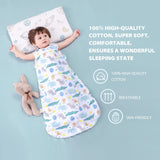 1 x RAW Customer Returns Mosebears Baby Summer Spring Animal Design 1.0 TOG Baby Sleeping Bag Sleeveless Sleeping Bag Animal Paradise, 6-12 Months  - RRP €19.99