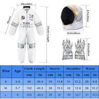 1 x RAW Customer Returns Tacobear Astronaut Costume Children with Astronaut Helmet Astronaut Gloves Space Costume Role Play for Children Halloween Cosplay Carnival - RRP €29.21