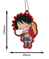 1 x RAW Customer Returns 2in1 Car Fragrance Tree Air Freshener, Car Air Freshener Auto Scent Anime One Piece, Monkey D. Luffy Roronoa Zoro Sleepy Chibi Black Ice  - RRP €9.06