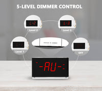 1 x RAW Customer Returns iTOMA radio alarm clock with Bluetooth, dual alarm, dimmable LED display, 16-level volume, FM radio with sleep timer, snooze, 12 24H 507U - RRP €23.59