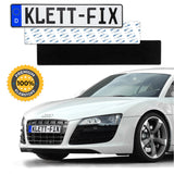 1 x RAW Customer Returns 2 x Klett-Car car and motorcycle license plate holder set frameless - license plate holder for all common vehicles - absolutely invisible license plate holder - license plate holder invisible - RRP €19.15